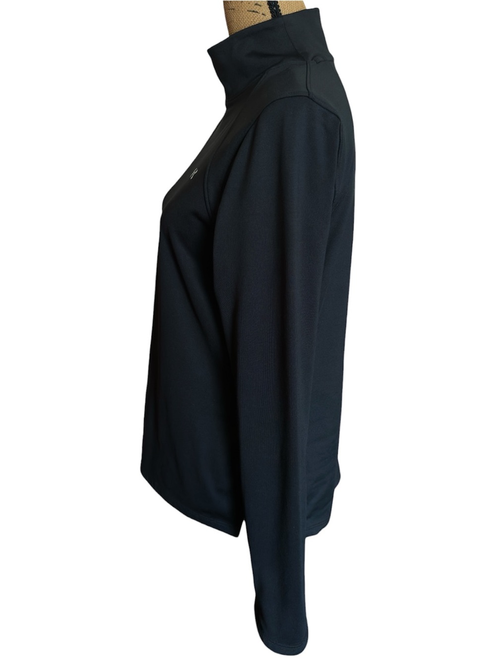 Under Armour Women’s Black ColdGear Fleece Lined Mock Neck Long Sleeve Top - Picture 4 of 7